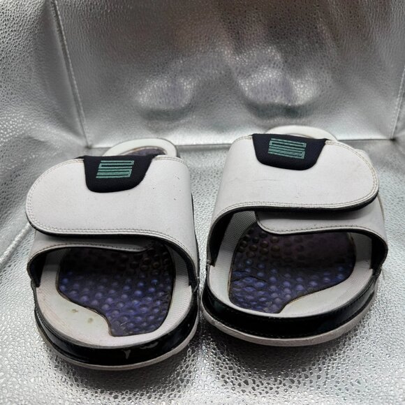 Size 10 Nike Air Jordan Hydro XI Easter Emerald Mens Slide Sandals AA1336-117 - Picture 4 of 12